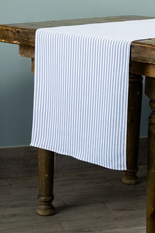 Specialty Hampton Stripe Coastal table runner